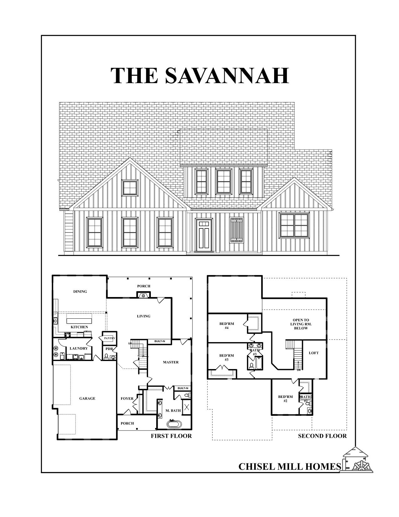 The Savannah Floorplan 1