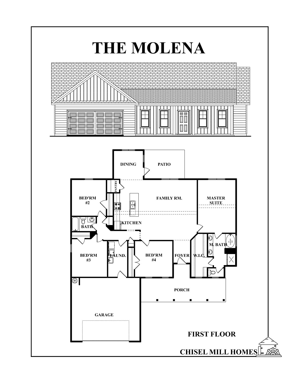 The Molena Floorplan 1